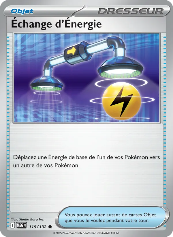 Carte Pokémon Échange d'Énergie de l'extension Méga-Évolution
