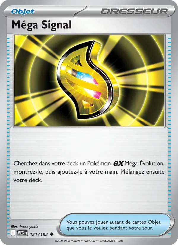 Carte Pokémon Méga Signal de l'extension Méga-Évolution