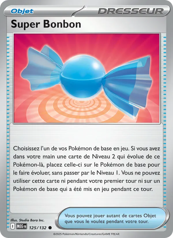 Carte Pokémon Super Bonbon de l'extension Méga-Évolution