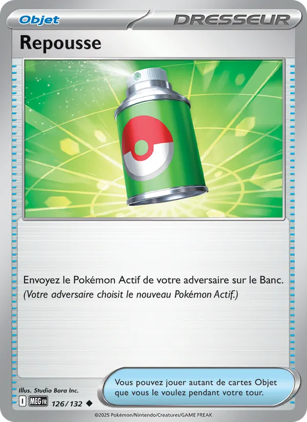 Carte Pokémon Repousse de l'extension Méga-Évolution