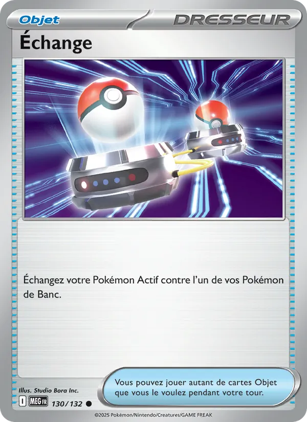 Carte Pokémon Échange de l'extension Méga-Évolution