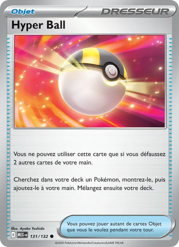 Carte Pokémon Hyper Ball de l'extension Méga-Évolution