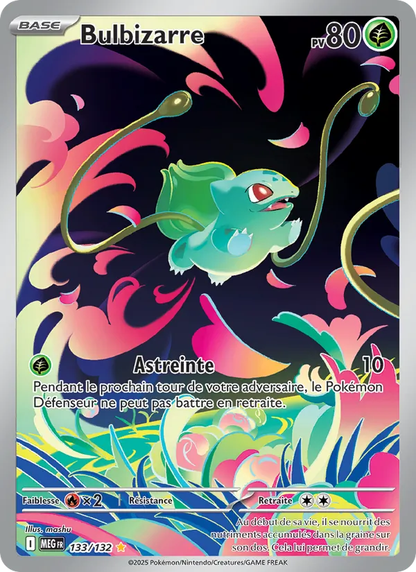 Carte Pokémon Bulbizarre de l'extension Méga-Évolution