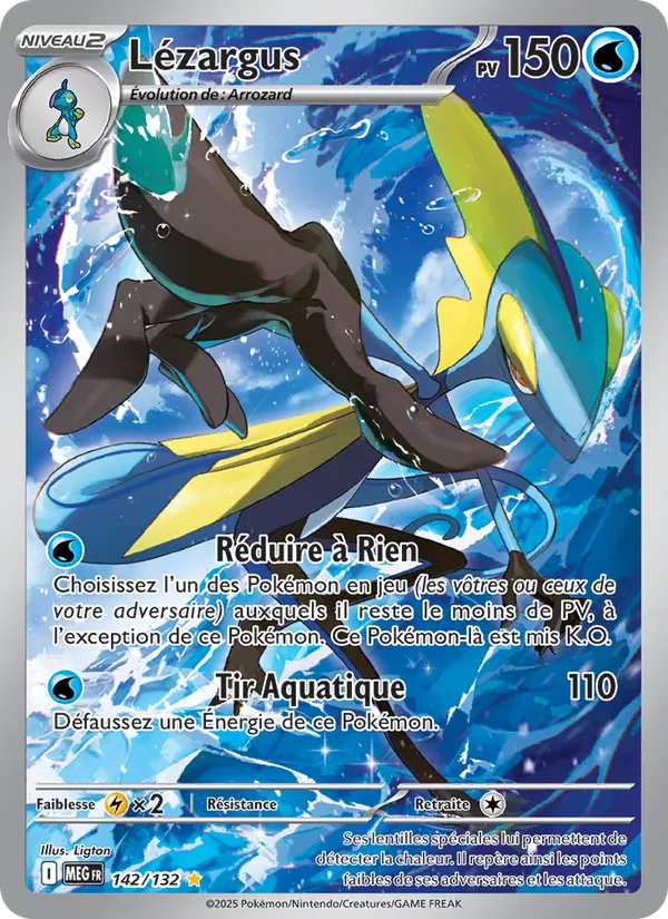 Carte Pokémon Lézargus de l'extension Méga-Évolution