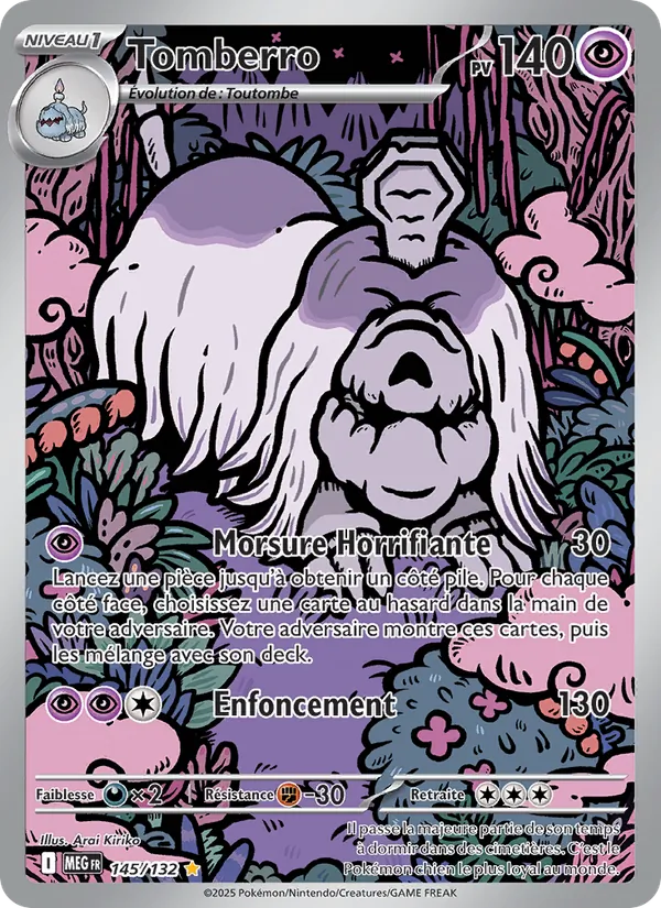 Carte Pokémon Tomberro de l'extension Méga-Évolution