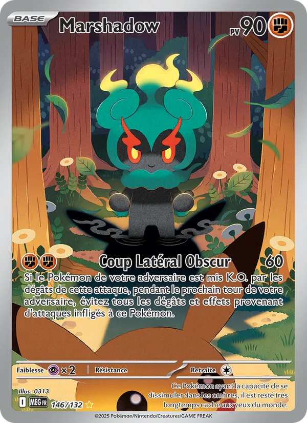 Carte Pokémon Marshadow de l'extension Méga-Évolution