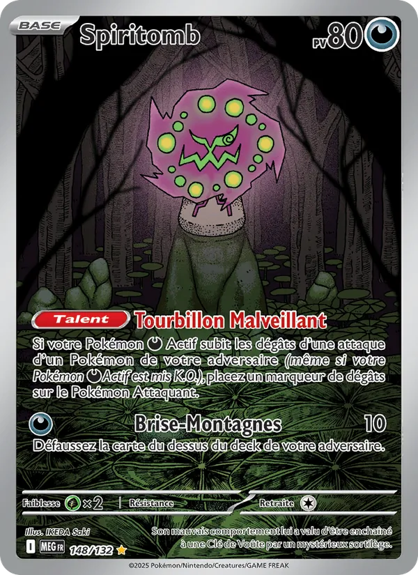 Carte Pokémon Spiritomb de l'extension Méga-Évolution