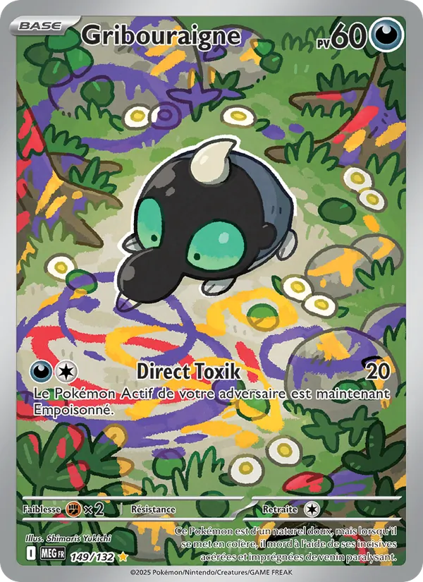 Carte Pokémon Gribouraigne de l'extension Méga-Évolution