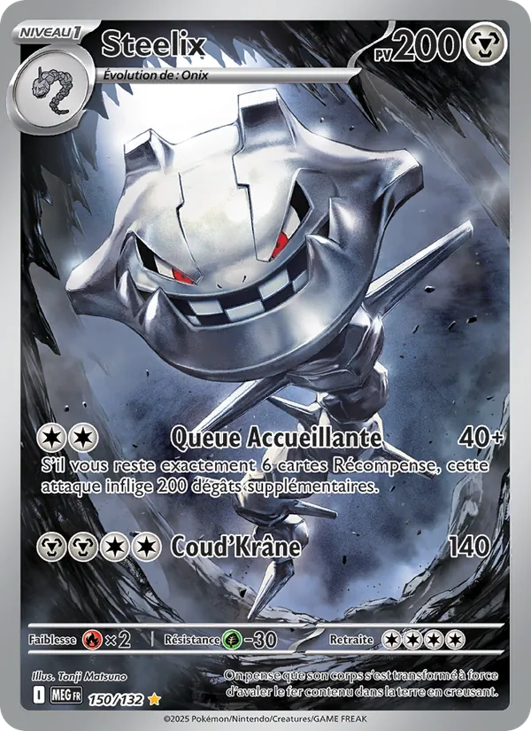 Carte Pokémon Steelix de l'extension Méga-Évolution