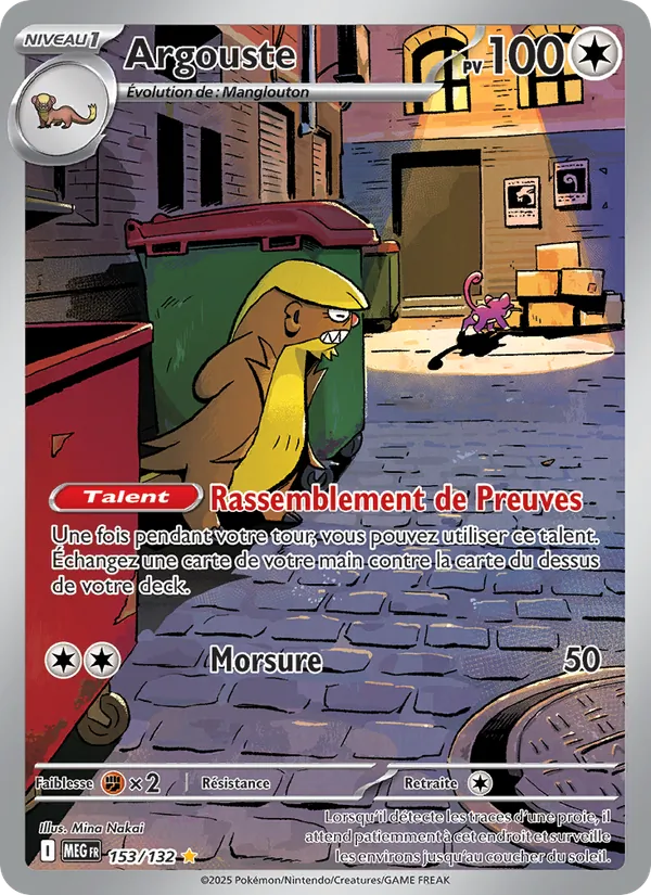Carte Pokémon Argouste de l'extension Méga-Évolution