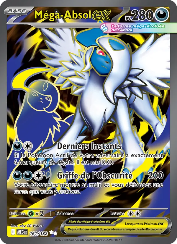 Carte Pokémon Méga-Absol-ex de l'extension Méga-Évolution