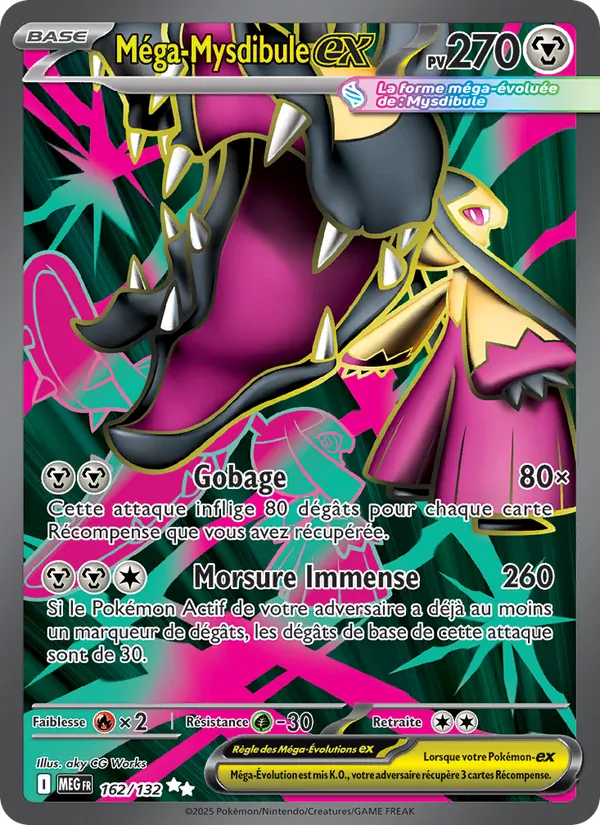 Carte Pokémon Méga-Mysdibule-ex de l'extension Méga-Évolution