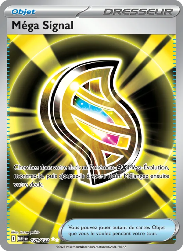 Carte Pokémon Méga Signal de l'extension Méga-Évolution