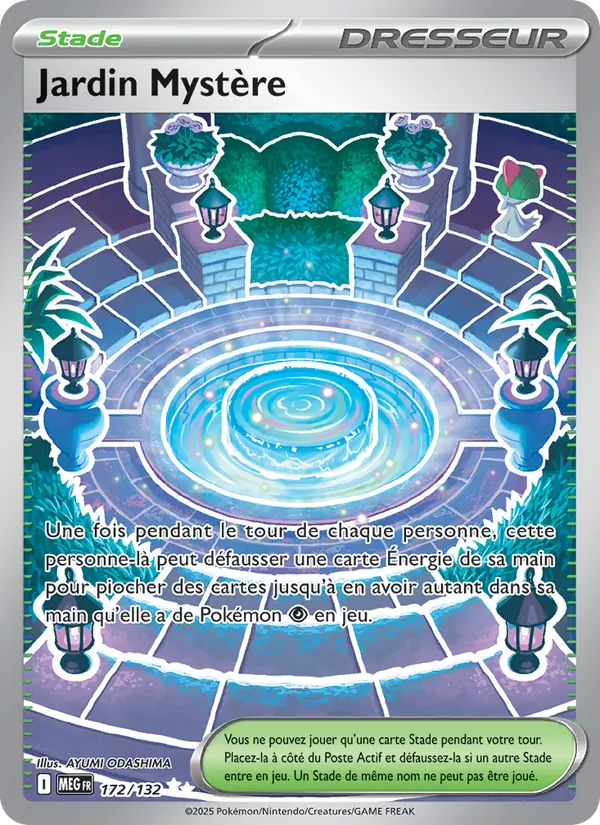 Carte Pokémon Jardin Mystère de l'extension Méga-Évolution