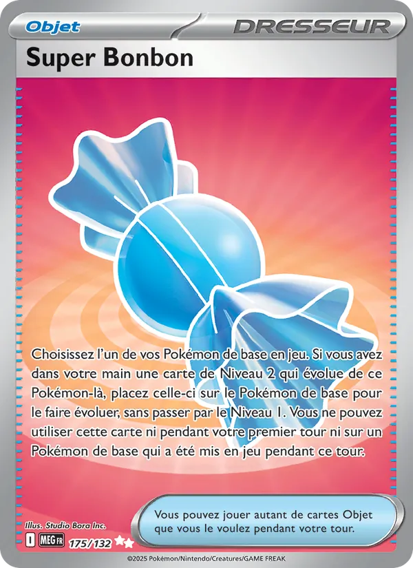 Carte Pokémon Super Bonbon de l'extension Méga-Évolution
