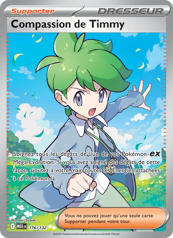 Carte Pokémon Compassion de Timmy de l'extension Méga-Évolution