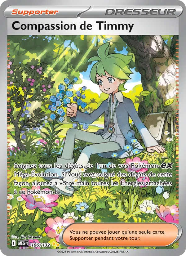 Carte Pokémon Compassion de Timmy de l'extension Méga-Évolution
