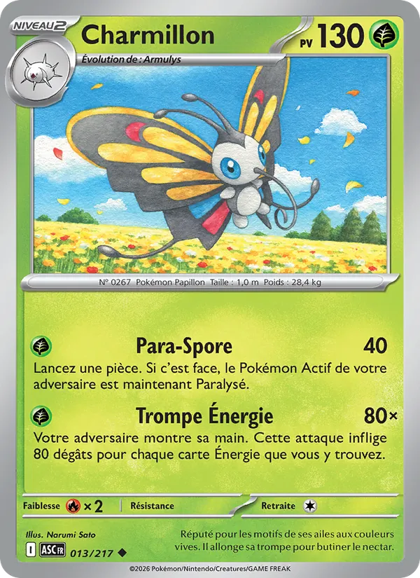 Carte Pokémon Charmillon de l'extension Héros Transcendants