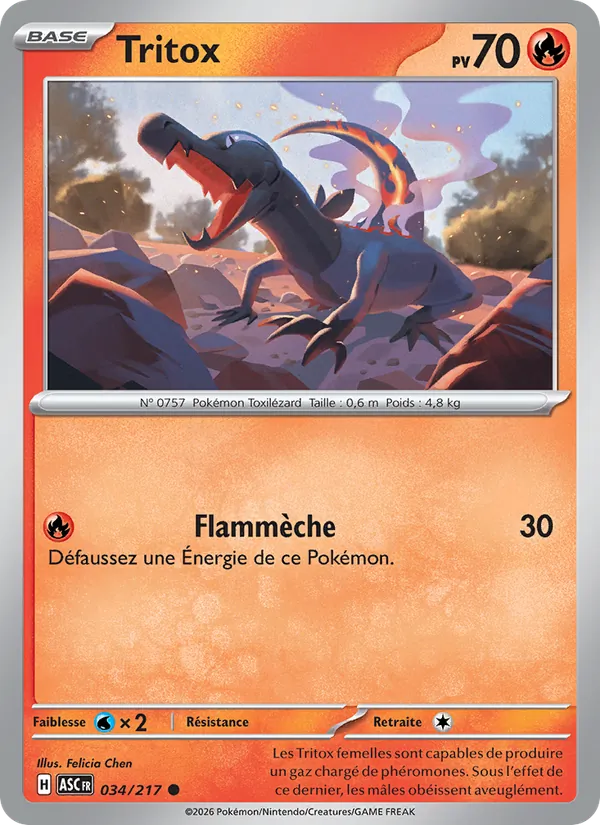 Carte Pokémon Tritox de l'extension Héros Transcendants