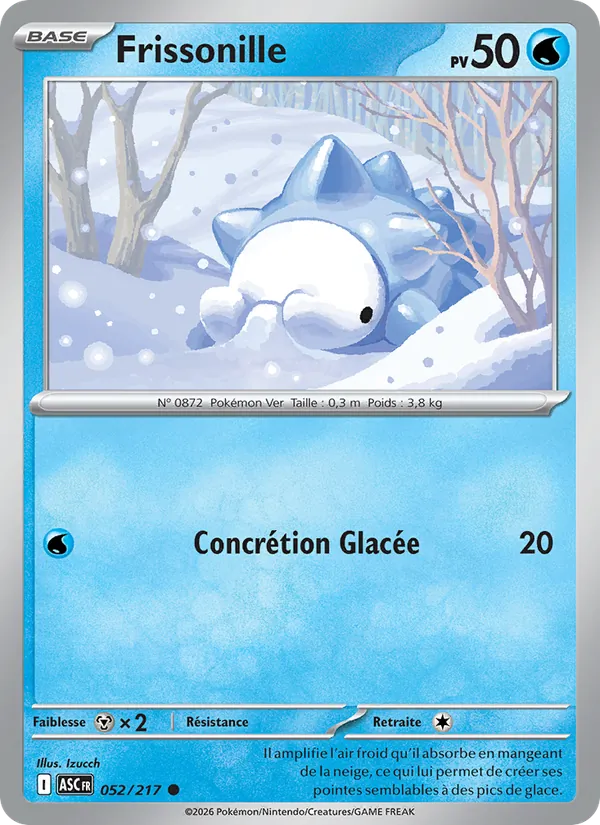 Carte Pokémon Frissonille de l'extension Héros Transcendants