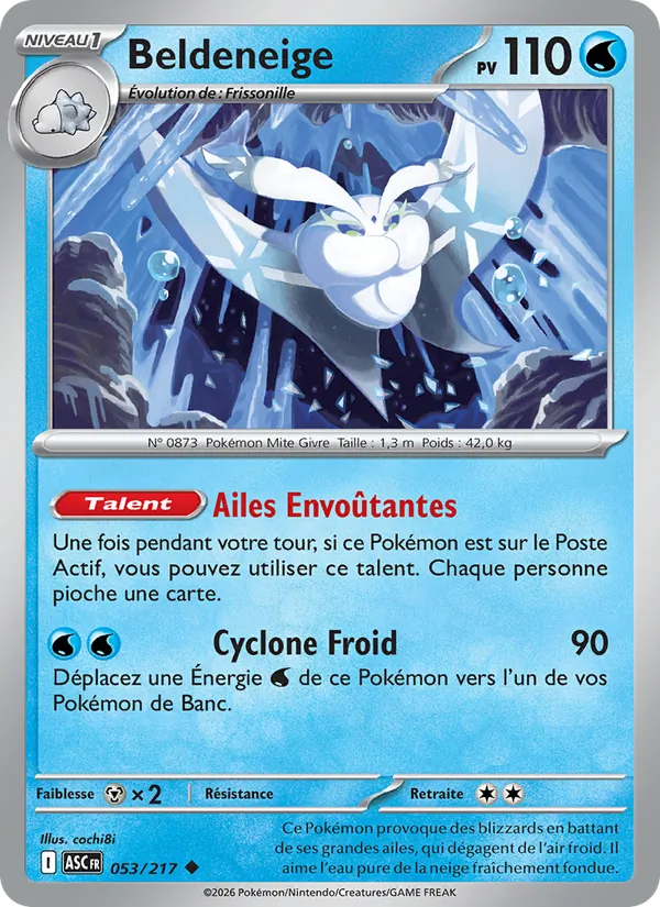 Carte Pokémon Beldeneige de l'extension Héros Transcendants