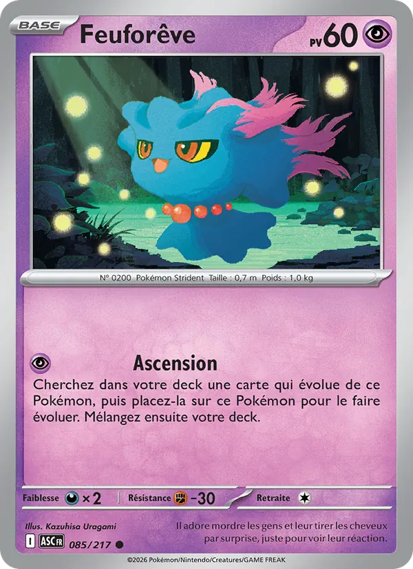 Carte Pokémon Feuforêve de l'extension Héros Transcendants