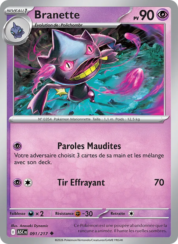 Carte Pokémon Branette de l'extension Héros Transcendants