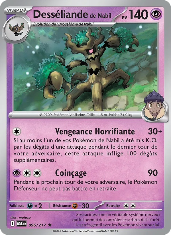 Carte Pokémon Desséliande de Nabil de l'extension Héros Transcendants