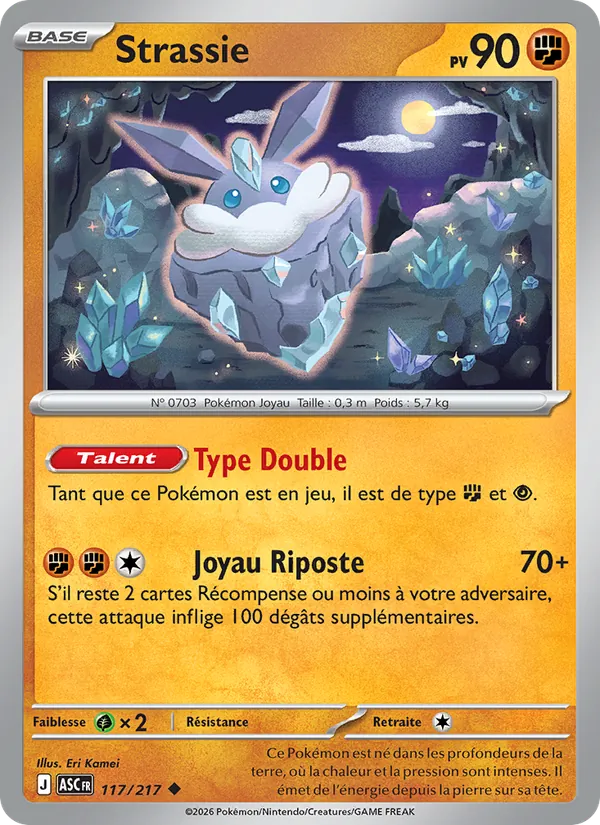 Carte Pokémon Strassie de l'extension Héros Transcendants