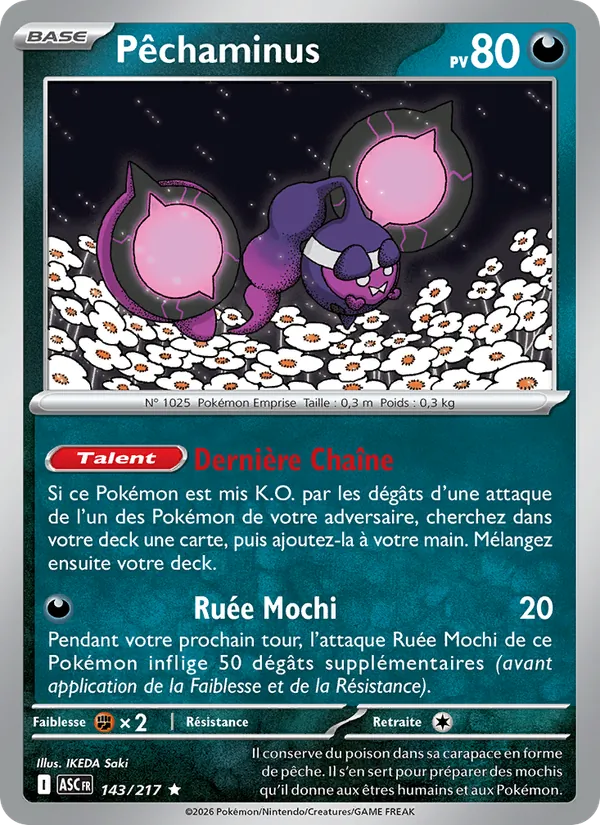 Carte Pokémon Pêchaminus de l'extension Héros Transcendants