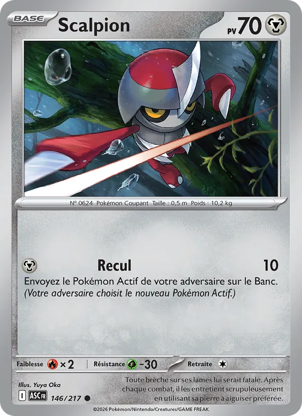 Carte Pokémon Scalpion de l'extension Héros Transcendants