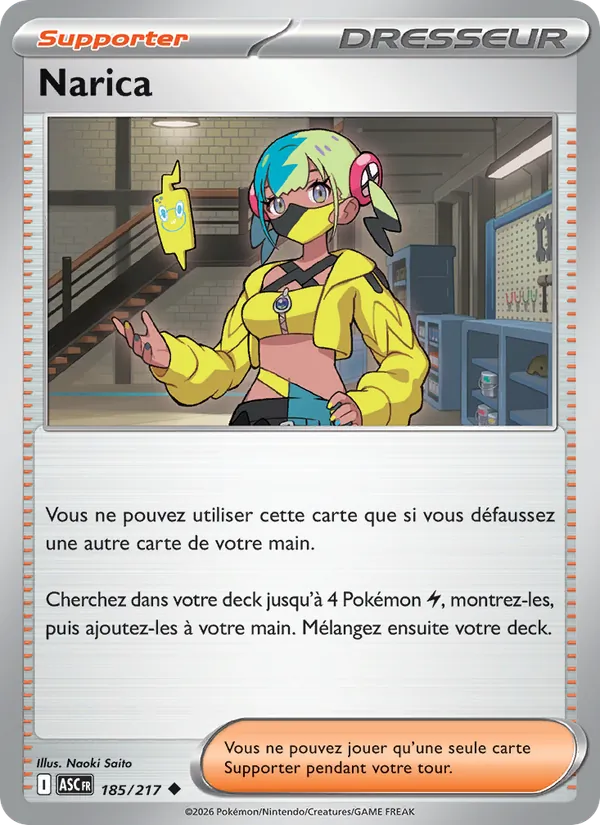 Carte Pokémon Narica de l'extension Héros Transcendants