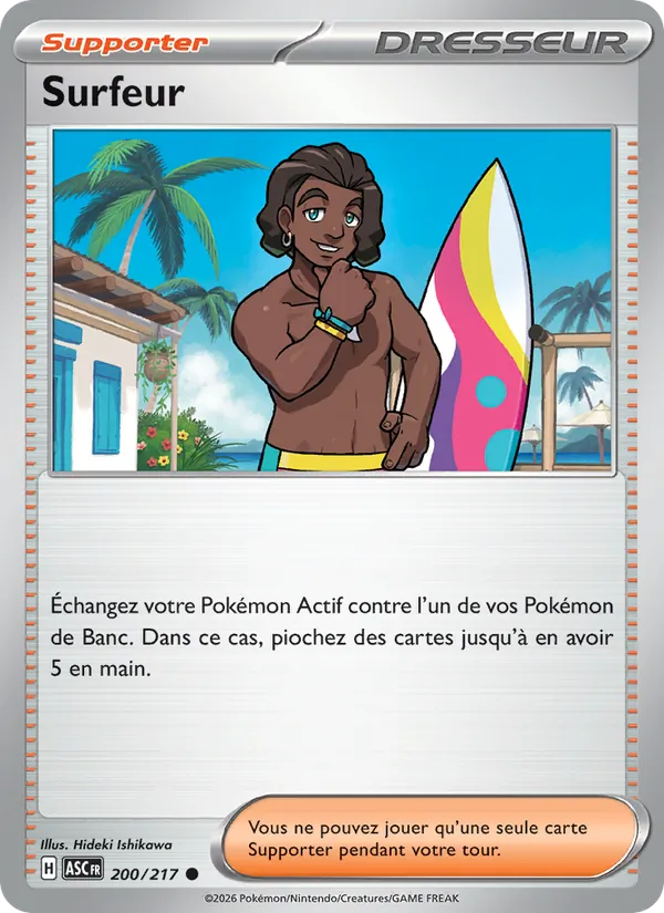Carte Pokémon Surfeur de l'extension Héros Transcendants