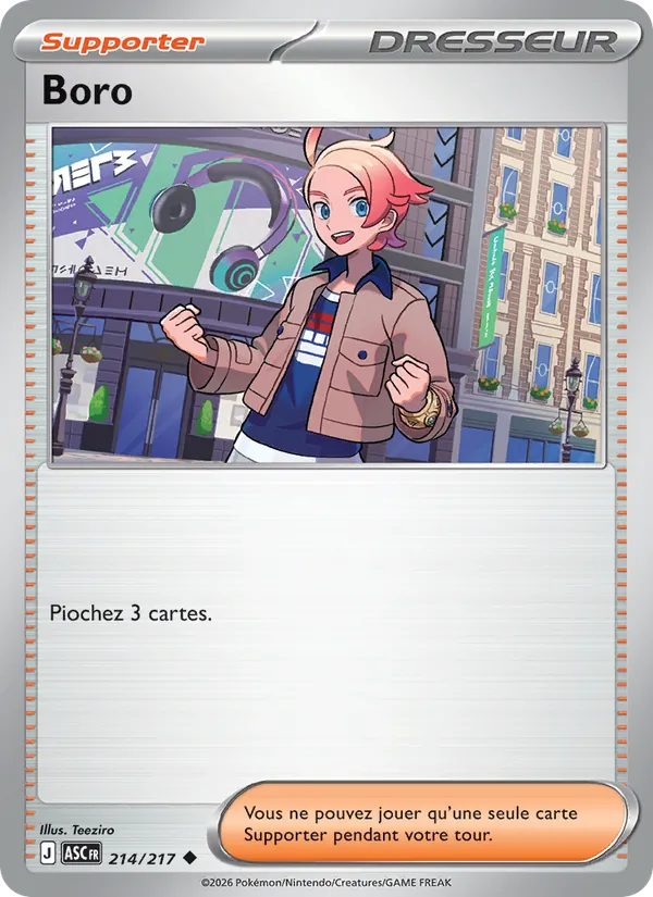 Carte Pokémon Boro de l'extension Héros Transcendants