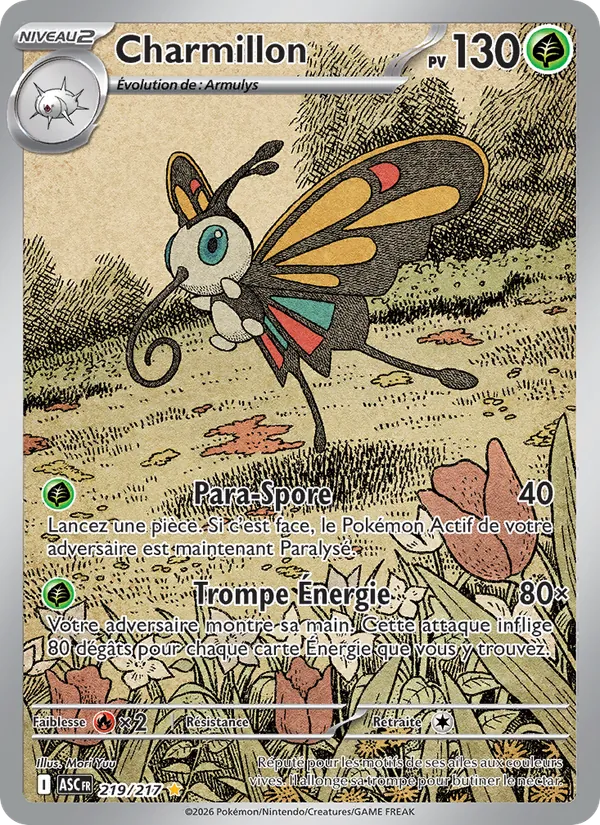 Carte Pokémon Charmillon de l'extension Héros Transcendants