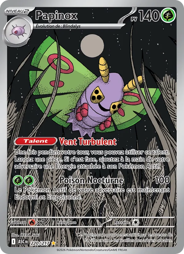 Carte Pokémon Papinox de l'extension Héros Transcendants