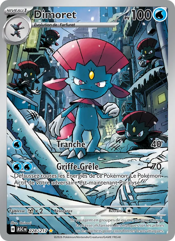 Carte Pokémon Dimoret de l'extension Héros Transcendants