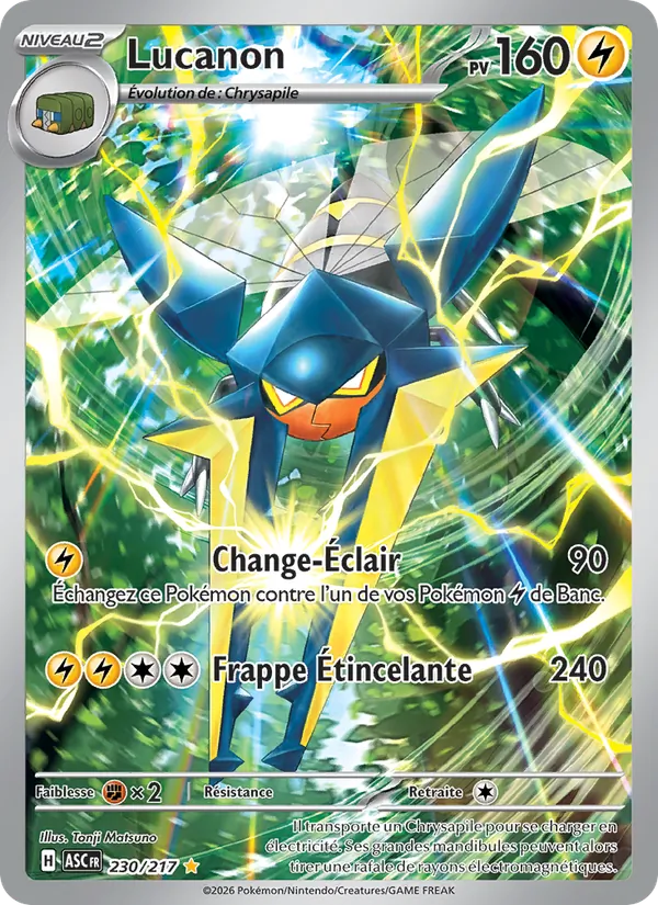Carte Pokémon Lucanon de l'extension Héros Transcendants