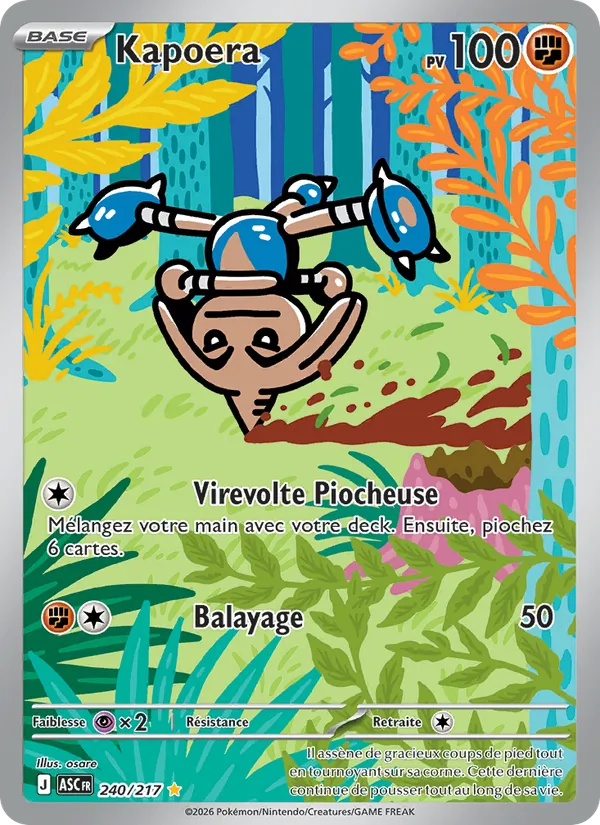 Carte Pokémon Kapoera de l'extension Héros Transcendants