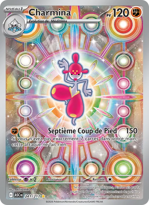 Carte Pokémon Charmina de l'extension Héros Transcendants