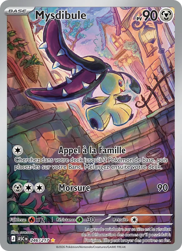 Carte Pokémon Mysdibule de l'extension Héros Transcendants