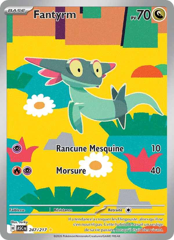 Carte Pokémon Fantyrm de l'extension Héros Transcendants