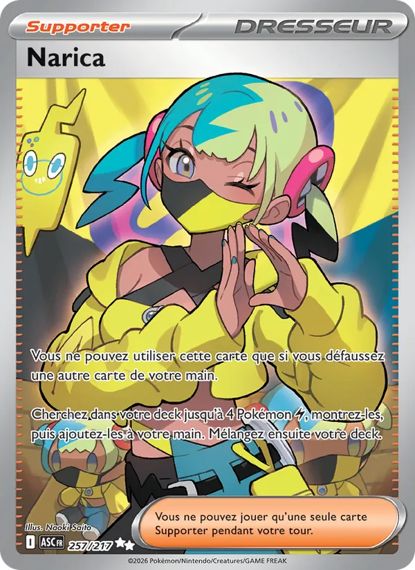 Carte Pokémon Narica de l'extension Héros Transcendants