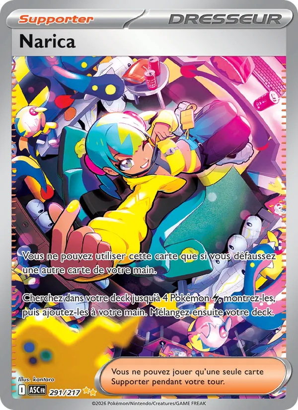 Carte Pokémon Narica de l'extension Héros Transcendants