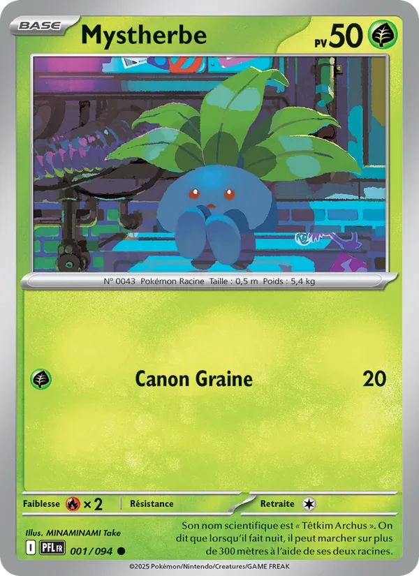Carte Pokémon Mystherbe de l'extension Flammes Fantasmagoriques