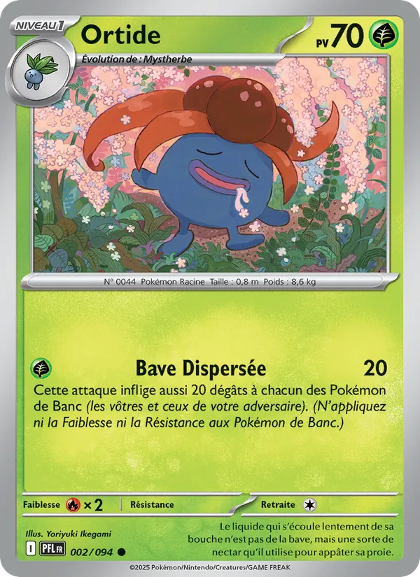 Carte Pokémon Ortide de l'extension Flammes Fantasmagoriques