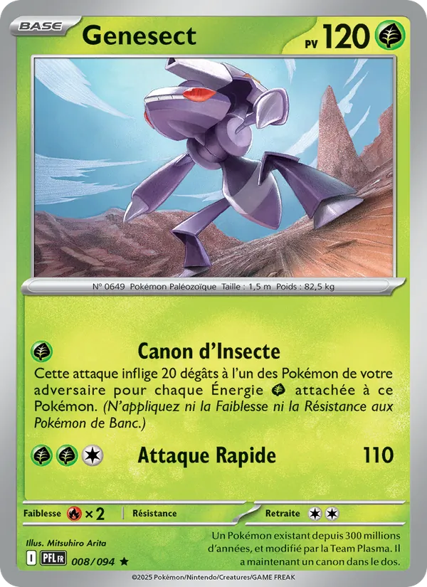 Carte Pokémon Genesect de l'extension Flammes Fantasmagoriques