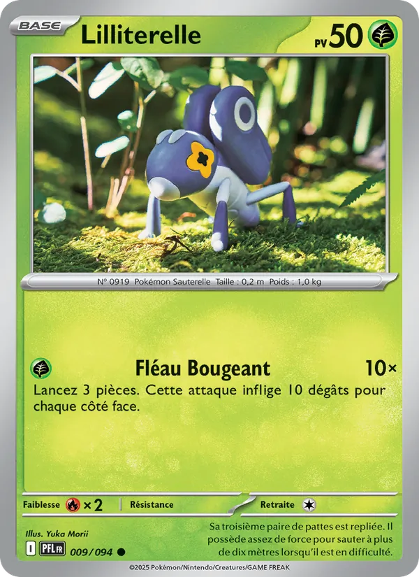 Carte Pokémon Lilliterelle de l'extension Flammes Fantasmagoriques