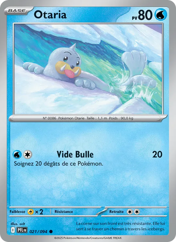 Carte Pokémon Otaria de l'extension Flammes Fantasmagoriques