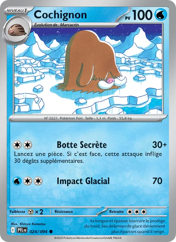 Carte Pokémon Cochignon de l'extension Flammes Fantasmagoriques